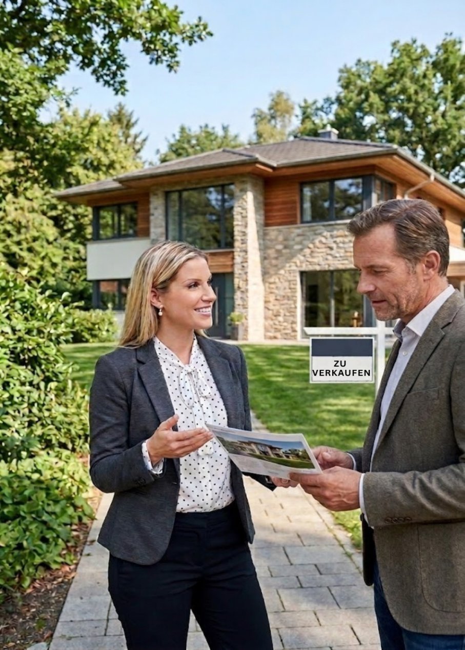 Paar vertraut auf Immobilienmakler